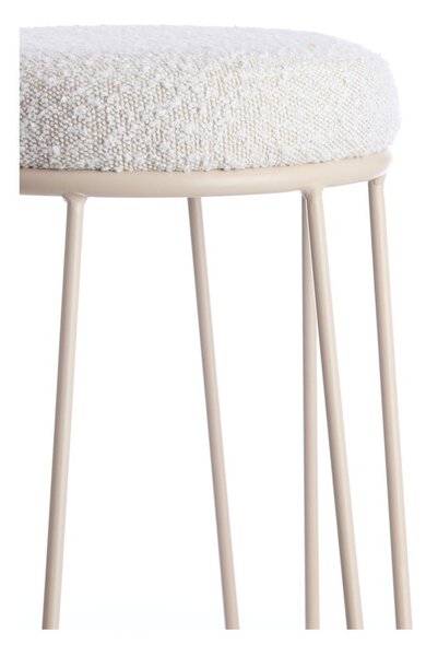 Krémszínű kárpitozott bárszék (ülésmagasság 73 cm) Alice – Light & Living
