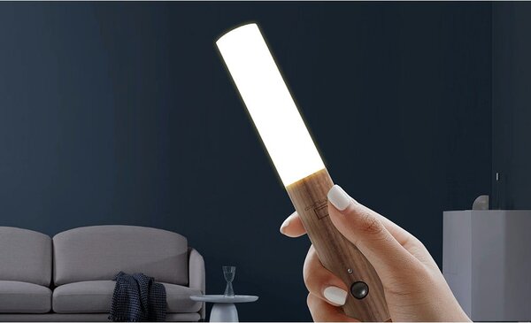 Barna USB-s LED fali lámpa Baton – Gingko