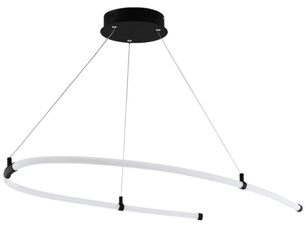 Függesztett LED lámpa 27 W, melegfehér, fekete-fehér színű (Alamedilla)