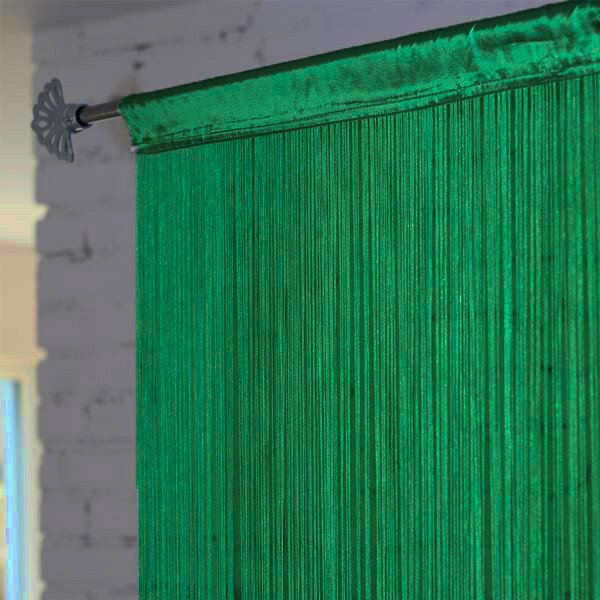 Függöny SPAGETTI(zsinórfüggöny) zöld 150x280 Prémium minőség