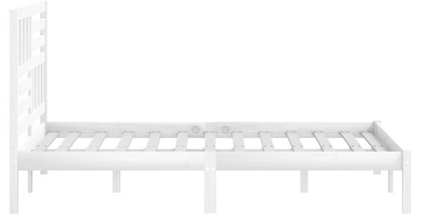 VIDAXL - Fehér Fenyőfa Ágykeret - 160x200 cm