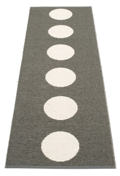 Sötétszürke kültéri-beltéri futószőnyeg 70x225 cm Vera Charcoal – Pappelina
