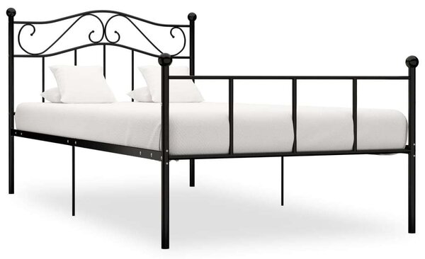 Elegáns Fém Ágykeret - Klasszikus Design - 90x200 cm