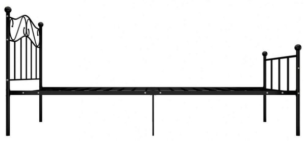 Elegáns Fém Ágykeret - Klasszikus Design - 90x200 cm