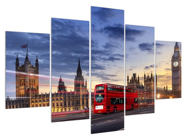Londoni bus képe (150x105 cm)