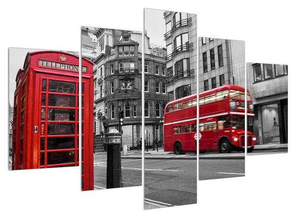 Londoni telefonfülke képe (150x105 cm)