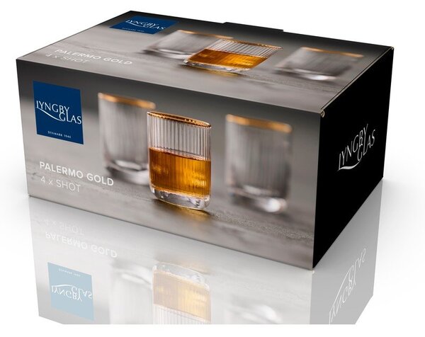 Röviditalos pohár szett 4 db-os 60 ml Palermo – Lyngby Glas