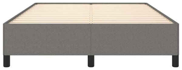 Modern Szövet Ágykeret - Sötétszürke - 140x190 cm