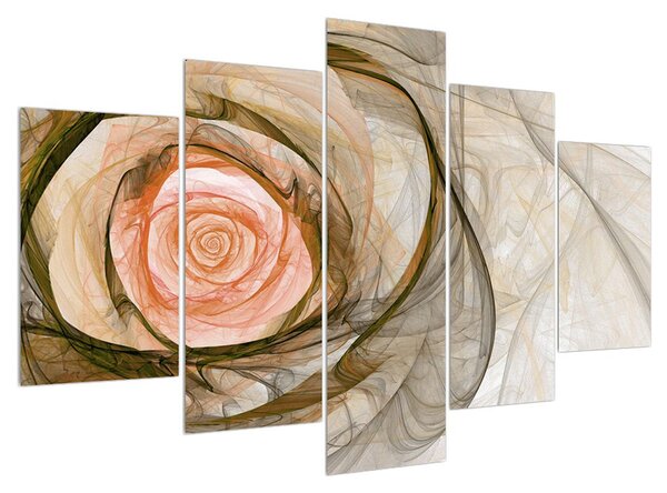 Modern kép rózsával (150x105 cm)