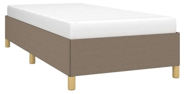 VIDAXL Bézs Szövet Ágykeret - 90x190 cm