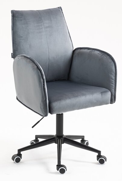 HR280K Grafit Modern Velúr Szék Fekete lábbal