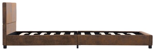 Modern Barna Művelúr Ágykeret - 100x200 cm
