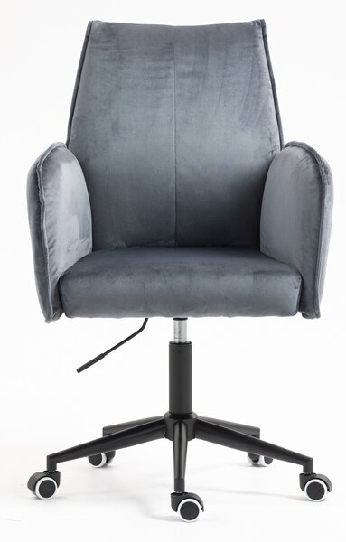 HR280K Grafit Modern Velúr Szék Fekete lábbal