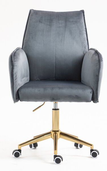HR280K Grafit Modern Velúr Szék Arany lábbal