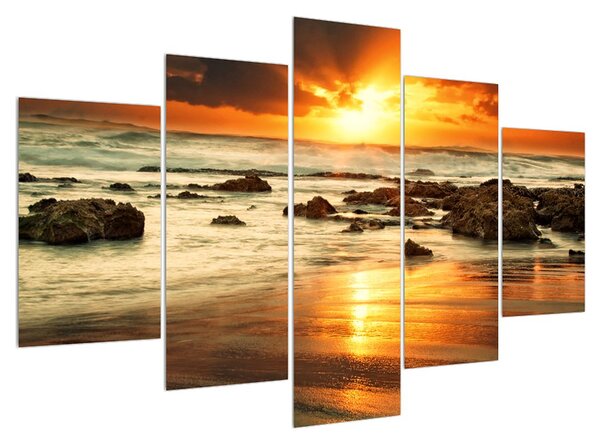 Napsütötte tenger képe (150x105 cm)
