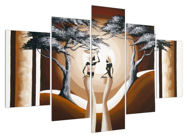 Orientális kép két nő és a fa (150x105 cm)