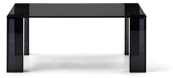 Sötétszürke üveg dohányzóasztal 85x85 cm Adularia – Kave Home