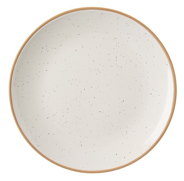Krémszínű kerámia tányér készlet 4 db-os ø 27 cm Statek – Orion