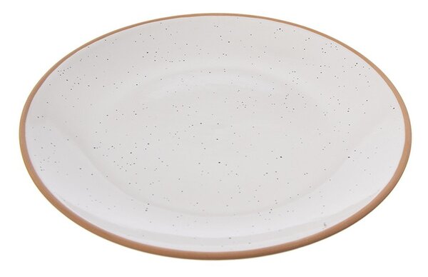 Krémszínű kerámia tányér készlet 4 db-os ø 27 cm Statek – Orion