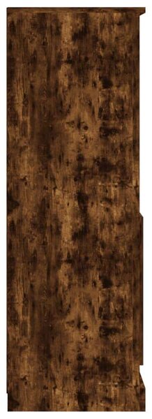 VidaXL Fa Magasszekrény - Füstös Tölgy - 60x35,5x103,5 cm