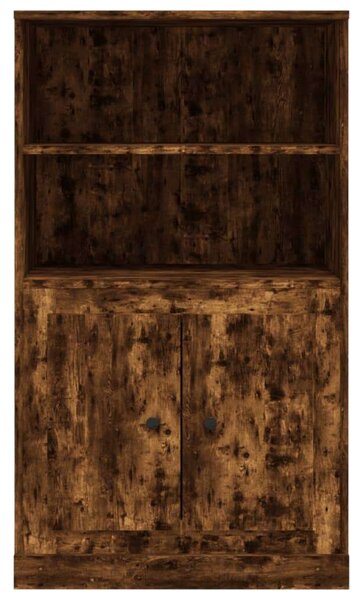 VidaXL Fa Magasszekrény - Füstös Tölgy - 60x35,5x103,5 cm