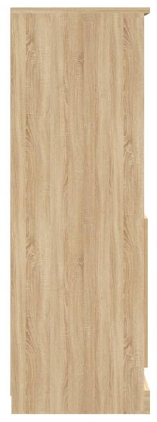 Vidaxl Magasszekrény - Sonoma Tölgy - 60x35,5x103,5 cm
