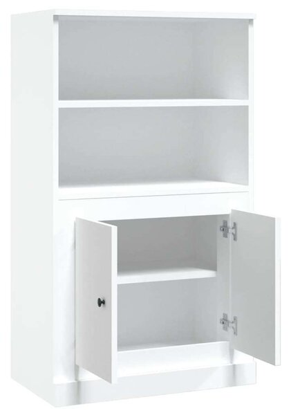VidaXL Fehér Fa Magasszekrény - 60x35,5x103,5 cm