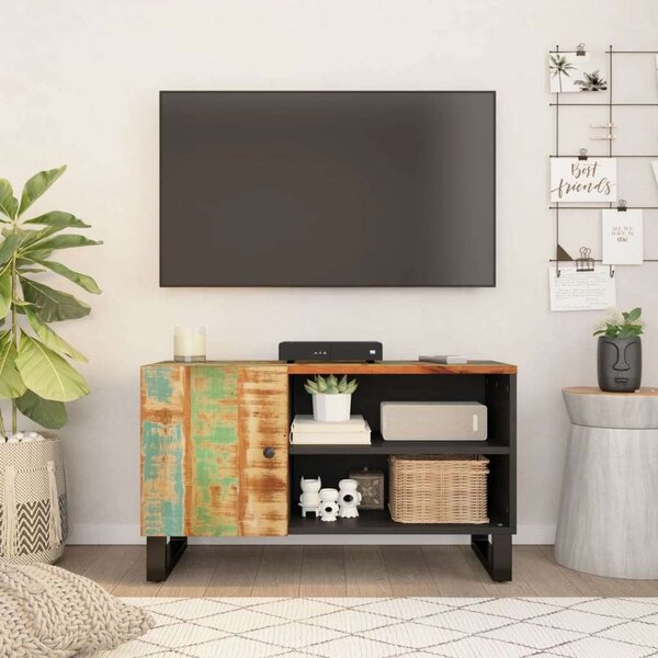 VidaXL - Újrahasznosított Fa TV Szekrény - 80x33x46 cm