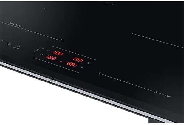 Samsung NZ64B5046GK/U2 Beépíthető indukciós főzőlap, 59 cm, 4 főzőzóna, SmartThings Cooking, Fekete