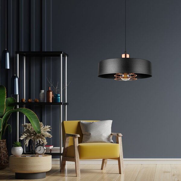 Mennyezeti lámpa APP1246-1CP Black/Rose gold