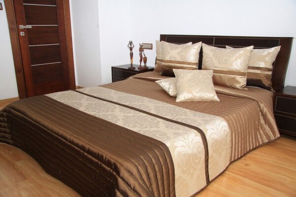 Luxus barna ágytakaró Szélesség: 170 cm | Hossz: 210 cm