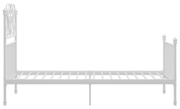 Fém Ágykeret - Fehér - 90x200 cm