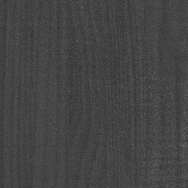 VIDAXL - Fekete Tömör Fenyőfa Ágykeret - 200x200 cm