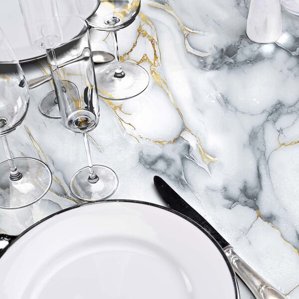 Lemosható asztalterítő ø 160 cm Marquina – douceur d'intérieur