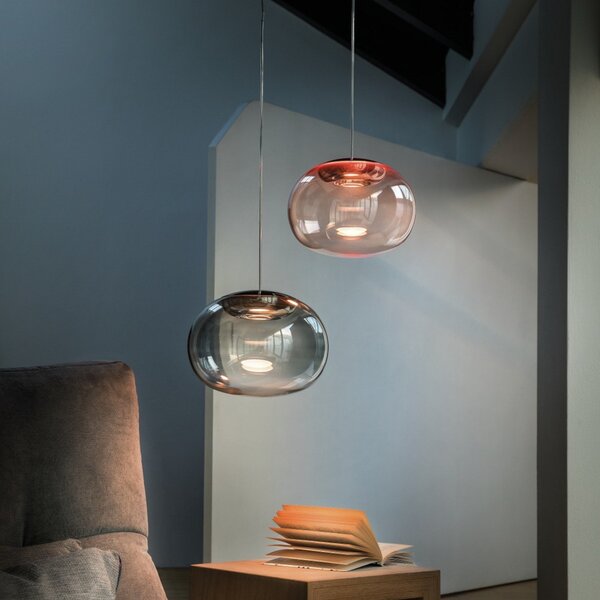 Függőlámpa Stilnovo, La Mariée, dimmable, Réz, Nappali, Üveg, Dizájn
