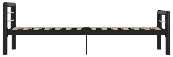 Fém Ágykeret - Fekete-Fehér - 100x200 cm