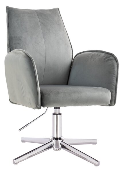 HR280CROSS Acél Modern Velúr Szék Krómozott lábbal