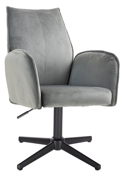 HR280CROSS Acél Modern Velúr Szék Fekete lábbal