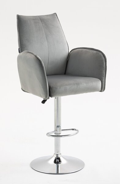 HR280W Acél Modern Velúr Szék Krómozott lábbal