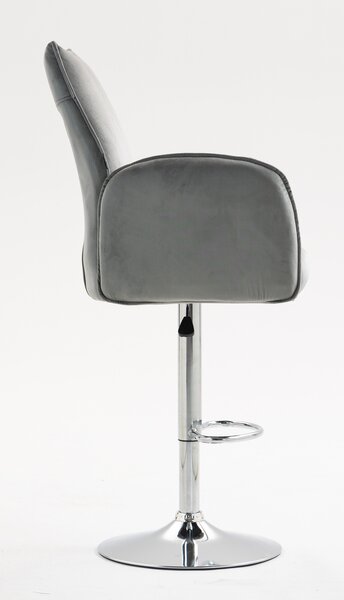 HR280W Acél Modern Velúr Szék Krómozott lábbal