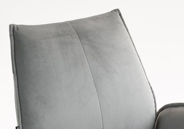 HR280W Acél Modern Velúr Szék Krómozott lábbal