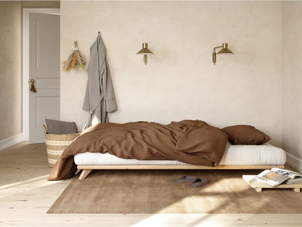 Senza Bed Natural kétszemélyes ágy, 160 x 200 cm - Karup Design