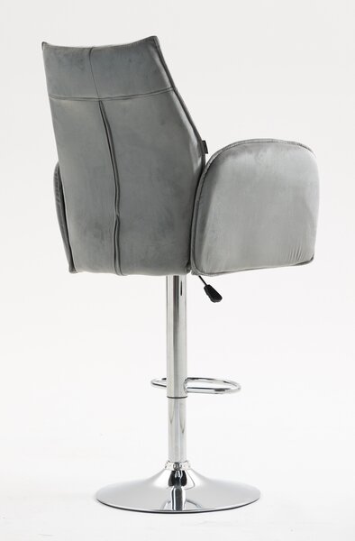 HR280W Acél Modern Velúr Szék Krómozott lábbal