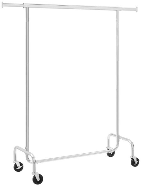 110cm Kihúzható Ruhatartó Sztender Fékezhető Kerekekkel