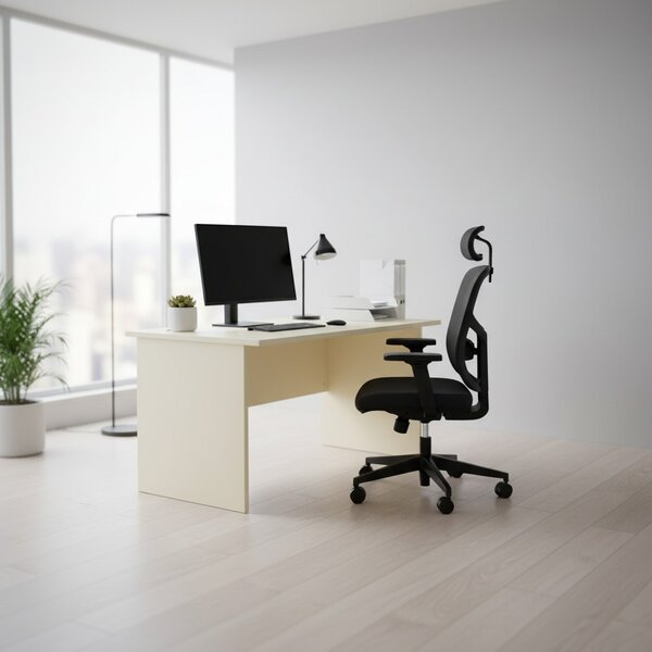 SimpleOffice asztal 120 x 80 cm, fehér
