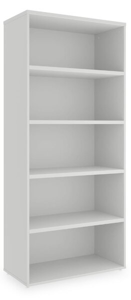 SimpleOffice magas szekrény 80 x 40 x 180 cm, fehér