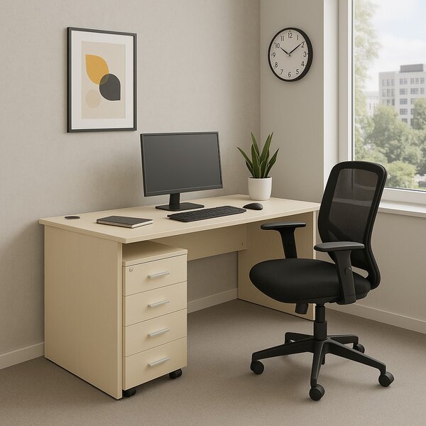 SimpleOffice asztal 160 x 80 cm, fehér