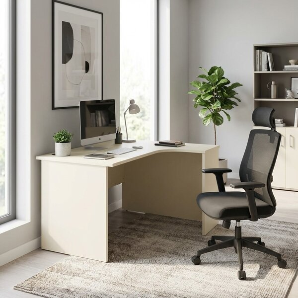 SimpleOffice sarokasztal 140 x 120 cm, jobb, fehér