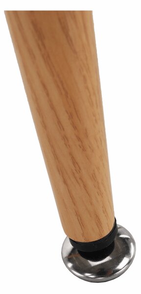 KONDELA Bárasztal, fekete/tölgy, átmérő 60 cm, IMAM