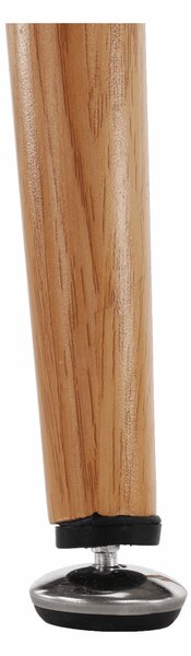 KONDELA Bárasztal, fekete/tölgy, átmérő 60 cm, IMAM